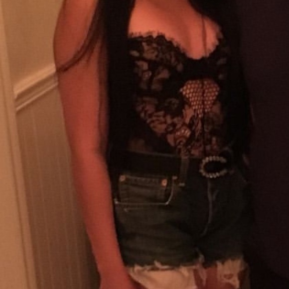 Popular Meshki Black Valerie Lace Bodysuit - Picture 6 of 6